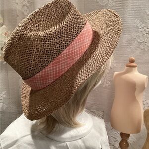 Unisex Fedora Breathable Natural Fiber Fashionable Straw Sunhat